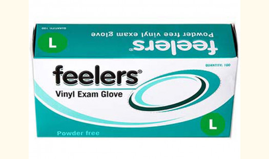 Powder-Free Disposable Vinyl Gloves - Large Clear - 100 Pack